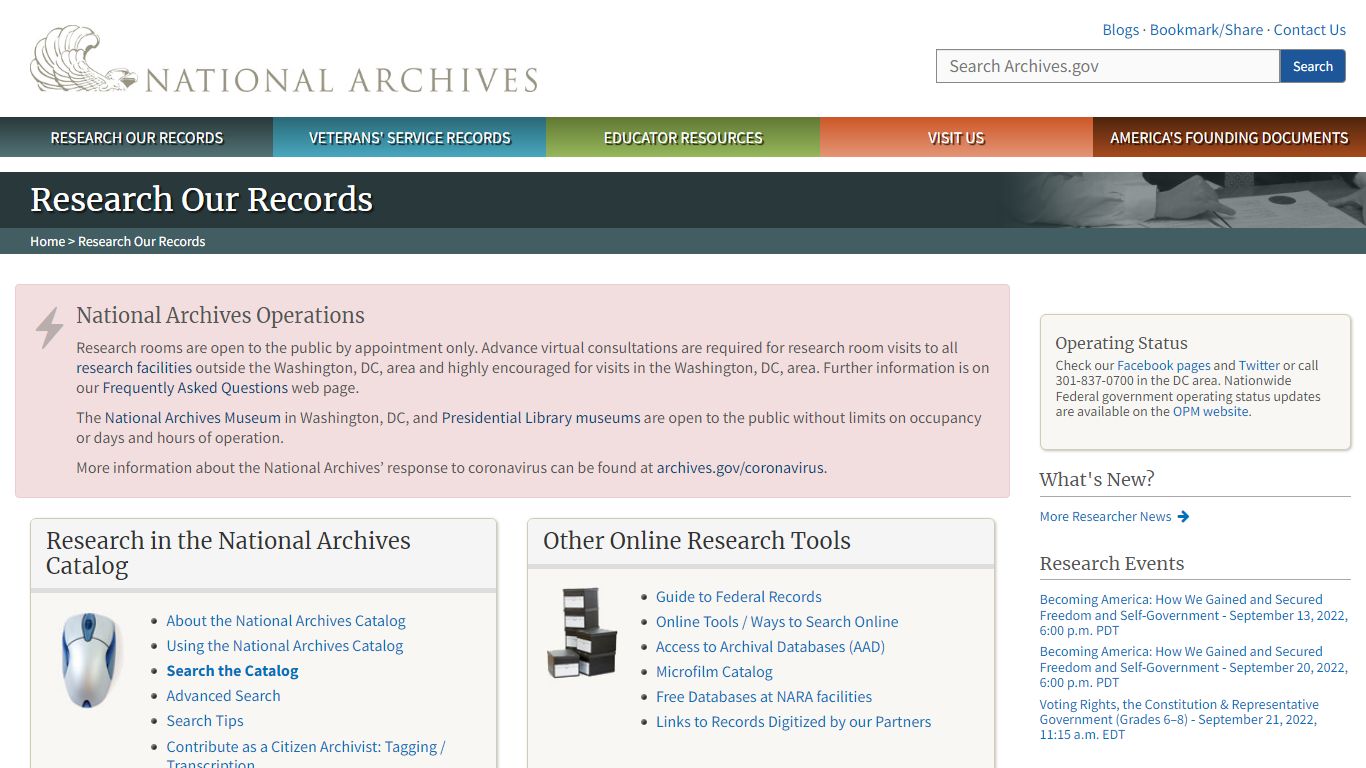 Research Our Records | National Archives